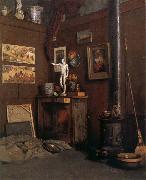 Gustave Caillebotte The Studio having fireplace oil painting picture wholesale